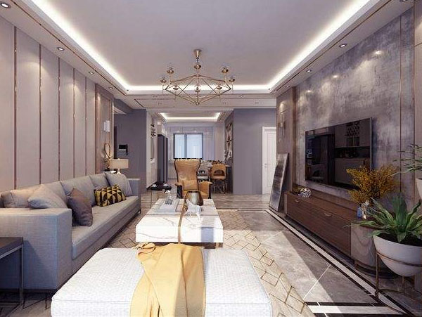 不锈钢氟碳漆板应用在客厅